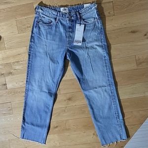 ZARA RIGID STRAIGHT ANKLE JEANS -sz8